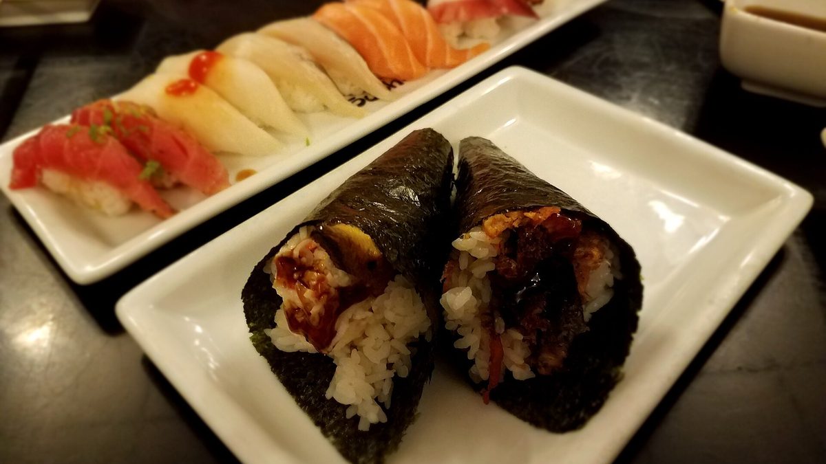 Nigiri sushi, representative of the menu